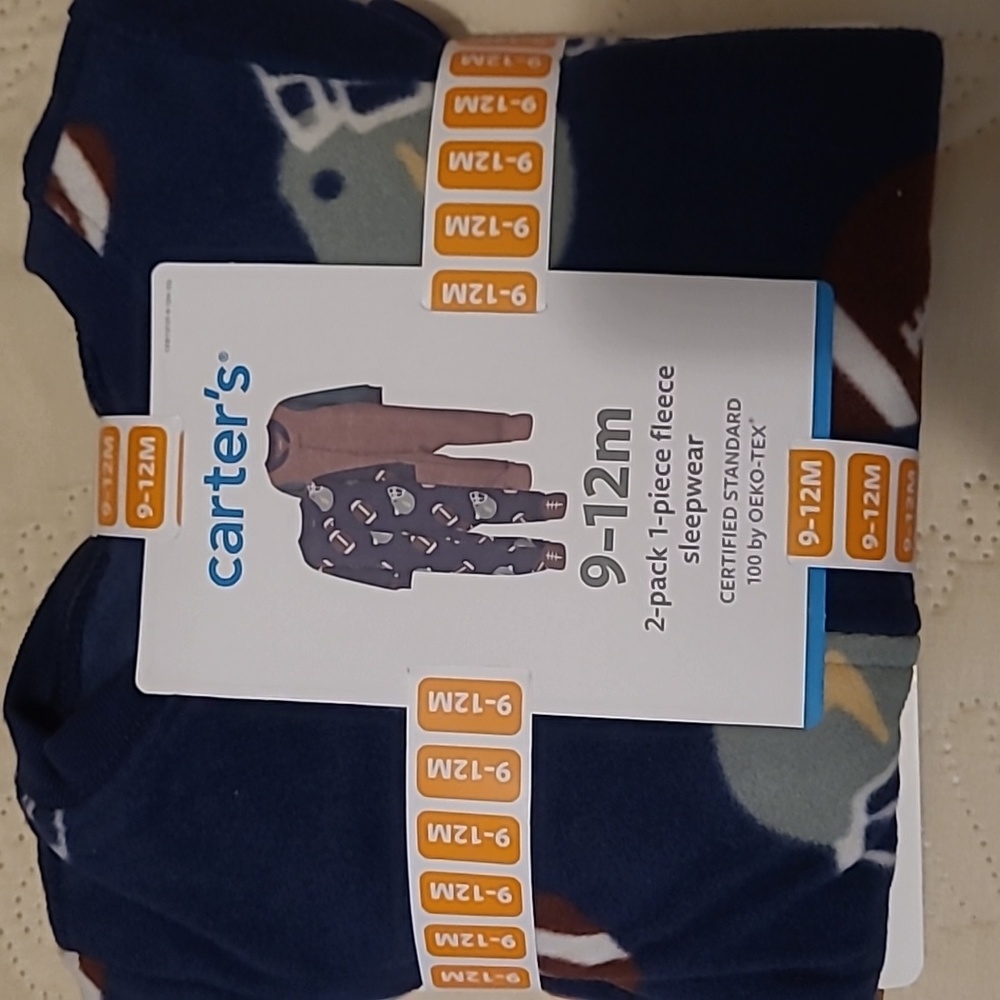 2pk Carter's fleece pj's